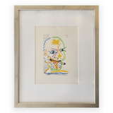 Framed Pablo Picasso "Le Gout de Bonheur" Drawings