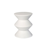 Zigzag Concrete Side Table