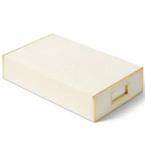 Aerin Cream SHAGREEN OVERSIZED MATCHBOX SLEEVE