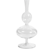 Footed Double Glass Vase