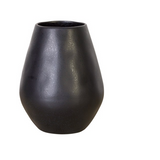 Christian Tortu Black Stoneware Vase