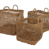 Seagrass Woven Square Baskets