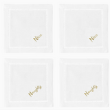S/4 Naughty & Nice Cocktail Napkins