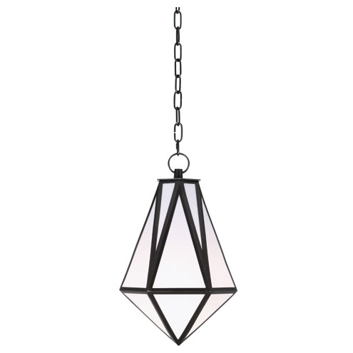 Faceted Bronze and Acrylic Pendant