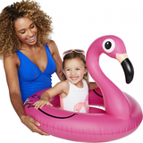 The new Lil’ Float pool float line is dual-chambered for stability, featuring a secure & comfy seat with openings designed for babies and toddlers.