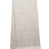 Beige fringe linen tea towel. 100% Linen