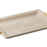 Aerin Shagreen Vanity Tray Wheat