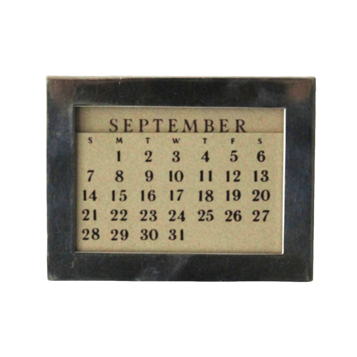 Vintage Sterling Silver Perpetual Desk Calendar. Signed Tiffany. All the month and day cards are included, everything in excellent condition. Gentle signs of age present.