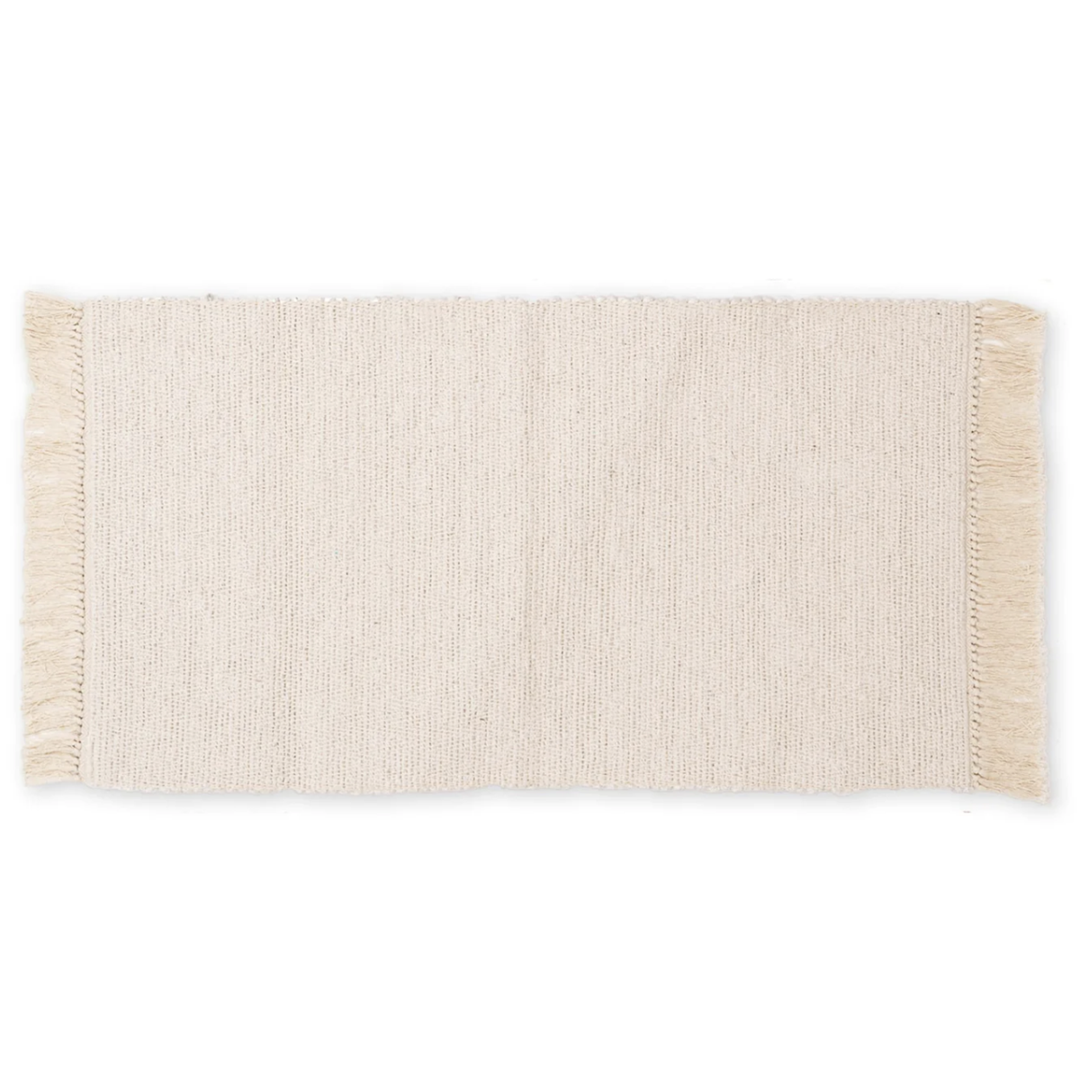 Woven Cotton Ivory Mats