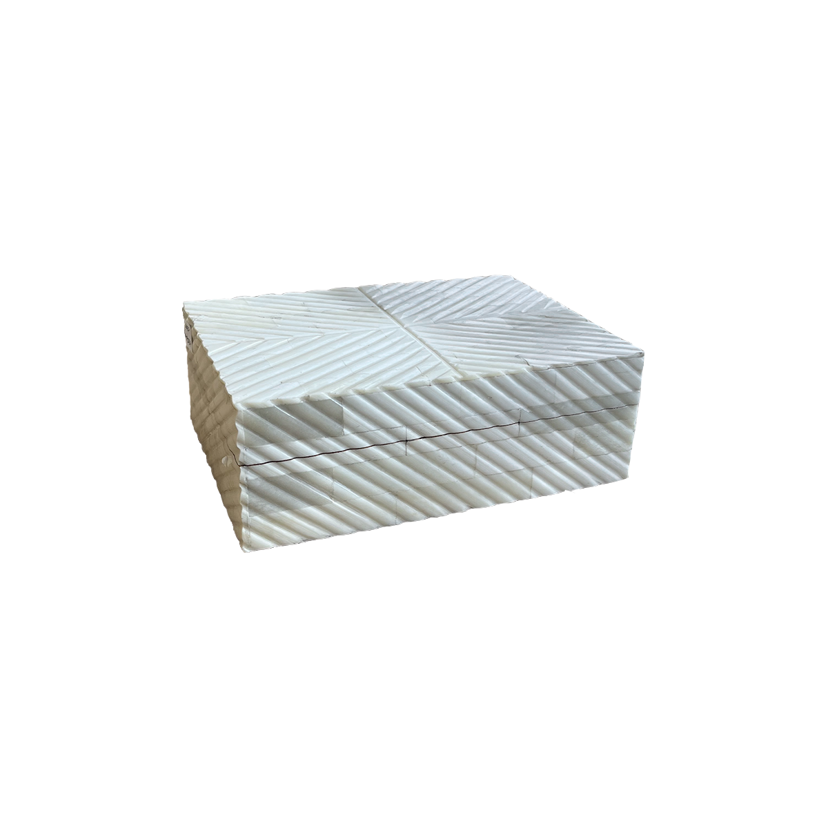 White Ripple Horn Boxes