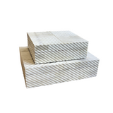 White Ripple Horn Boxes