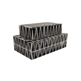Black & White Triangle Boxes