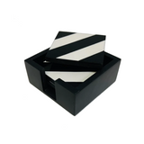 S/4 Striped Bone & Horn Coasters