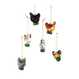 Farmstead Chicken Ornaments