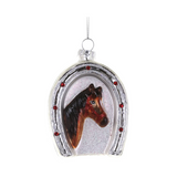 Horse & Horseshoe Ornament