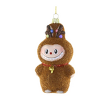 Fuzzy Monster Labubu Reindeer Ornament