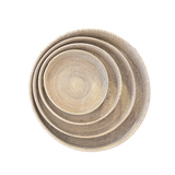 Round Rattan Tray