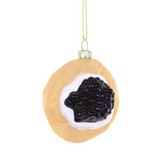 This caviar blini ornament is ideal for any foodie's tree