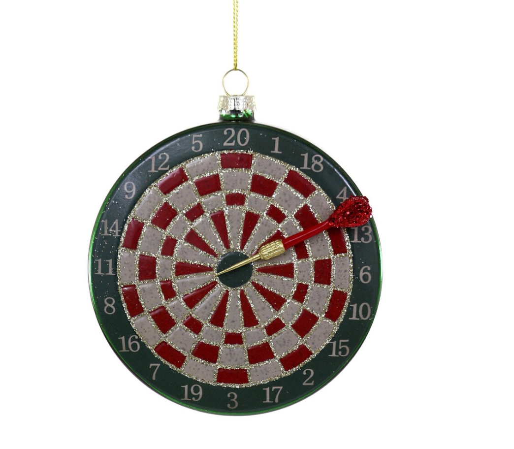 This Dartboard Ornament&nbsp; is ideal for any game lover's tree