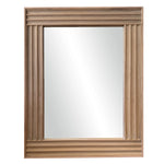This decorative fluted panel mirror is made from antique poplar panelling. This is transitional piece that would enhance any space