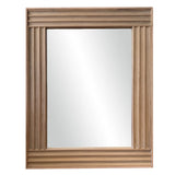 This decorative fluted panel mirror is made from antique poplar panelling. This is transitional piece that would enhance any space