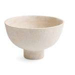Footed Paper Mache Bowl