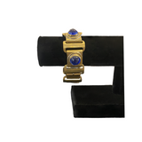 Rafael Alfandary Blue Stone & Brass Bracelet