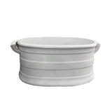 19th C. English White Ironstone Foot Bath Planter