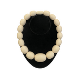 French Ivory Bead Necklace