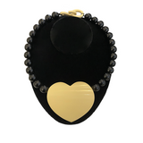 French Ivory Heart Necklace