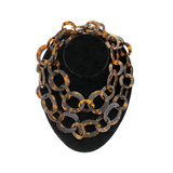 French Tortoise Shell Link Necklace