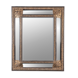 Antique Dutch Pressed Brass Mirror