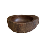 Vintage Wood Stump Bowl