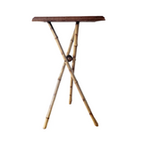 Antique Stick & Ball Bamboo Side Table