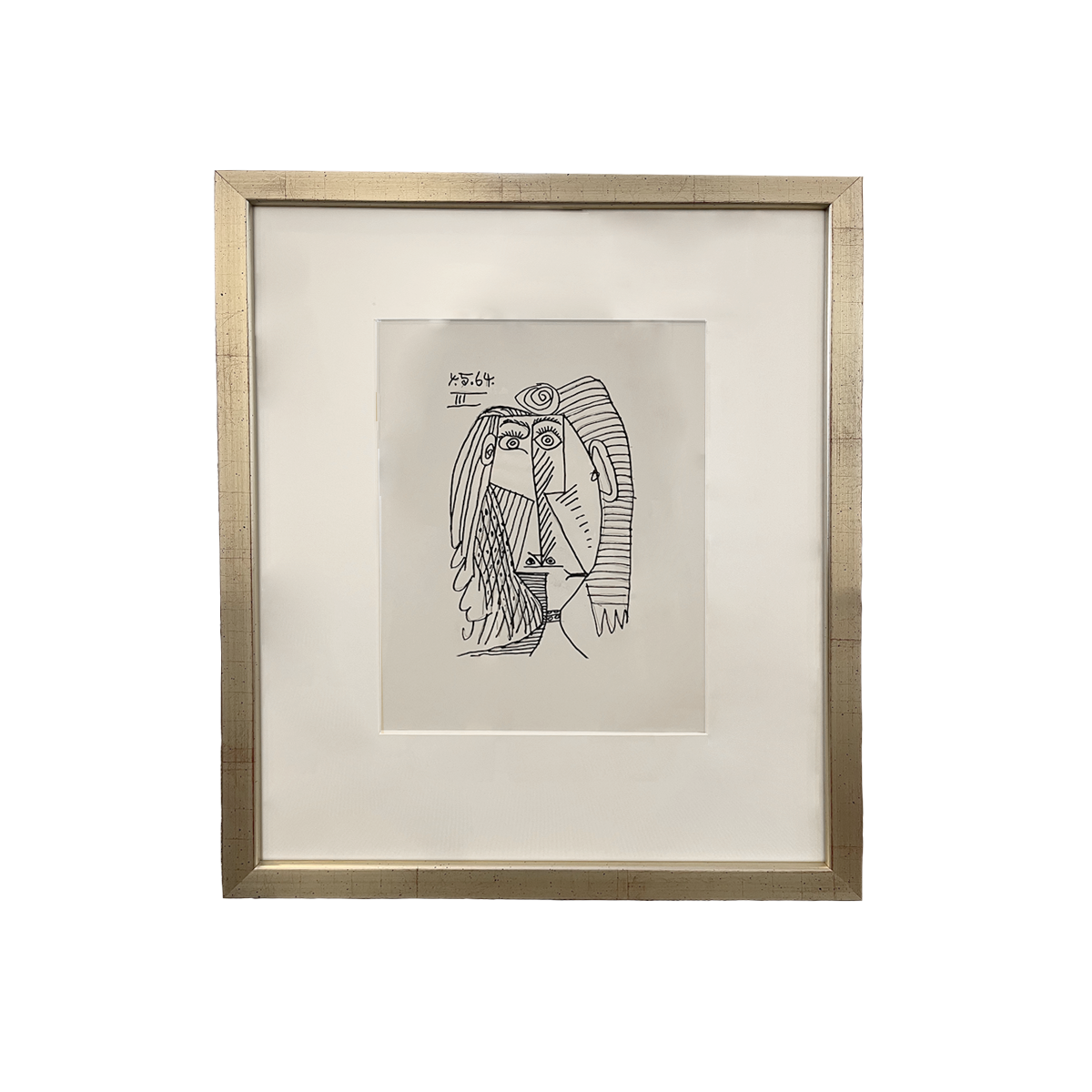 Framed Pablo Picasso "Le Gout de Bonheur" Drawings