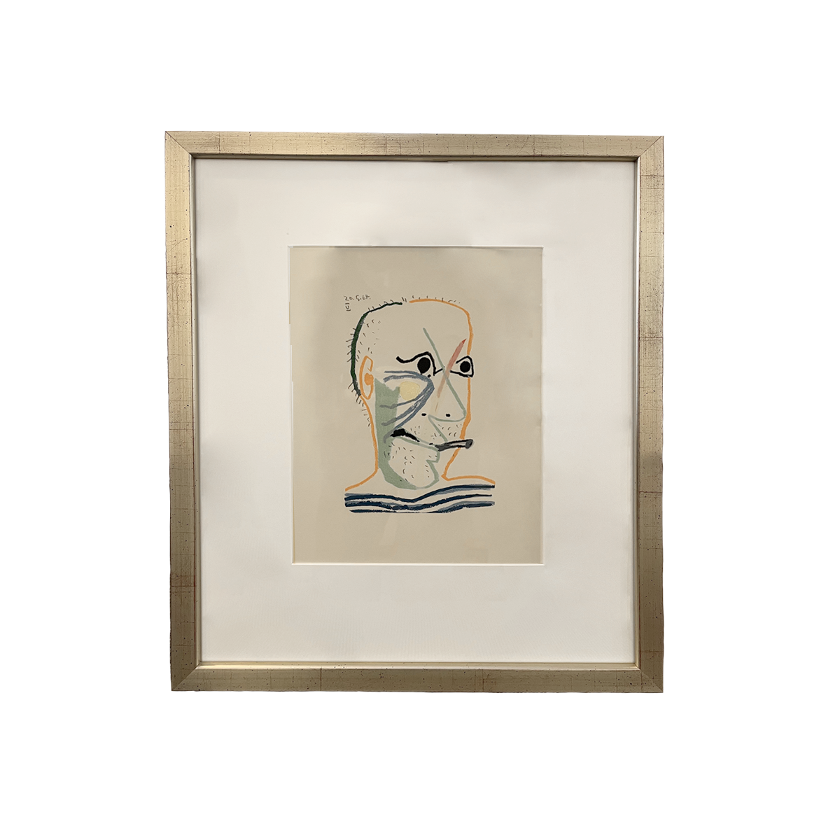 Framed Pablo Picasso "Le Gout de Bonheur" Drawings