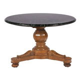 19th C. Green Marble Gueridon Table