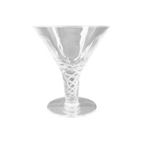 S/6 Air Twist Martini Glasses