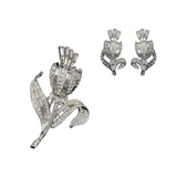 Vintage Corocraft Brooch & Earrings