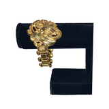 Vintage Gold Tone Leaf Bracelet