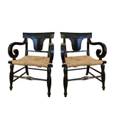 Pair Of Painted Regency Chairs