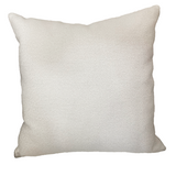 White Textured Linen Pillow