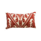 Pierre Frey Red Ikat Pillow