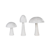 Set of 3 Wooden Mushrooms