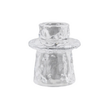 Rippled Glass Taper Holder