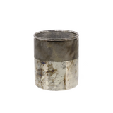 Rustic Silver Glass Votives