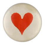 John Derian Heart (Card Suits) Dome Paperweight