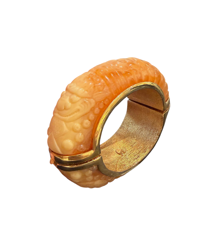 Vintage Kenneth Jay Lane Dragon Clamper Bracelet