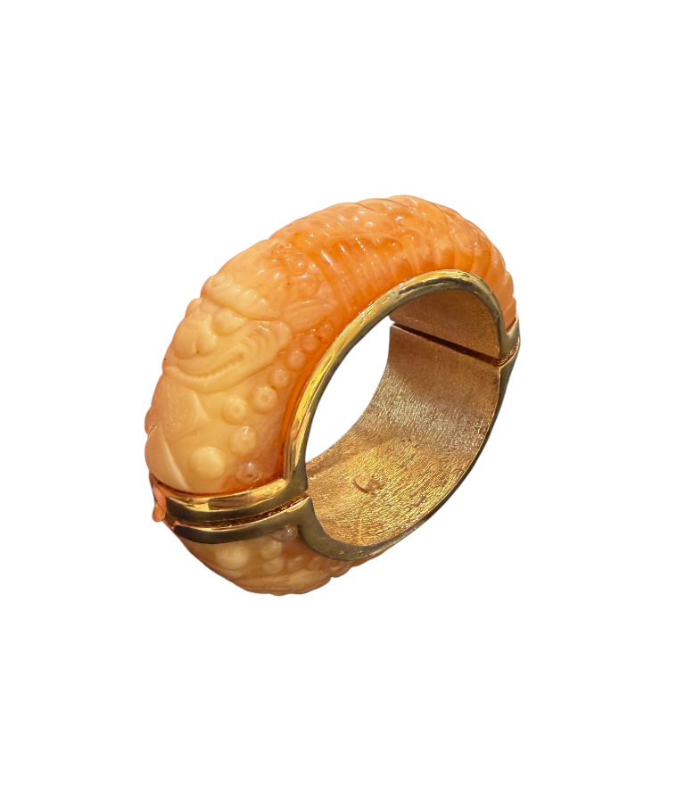 Vintage Kenneth Jay Lane Dragon Clamper Bracelet