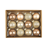 S/12 Gold & Bronze Ornaments